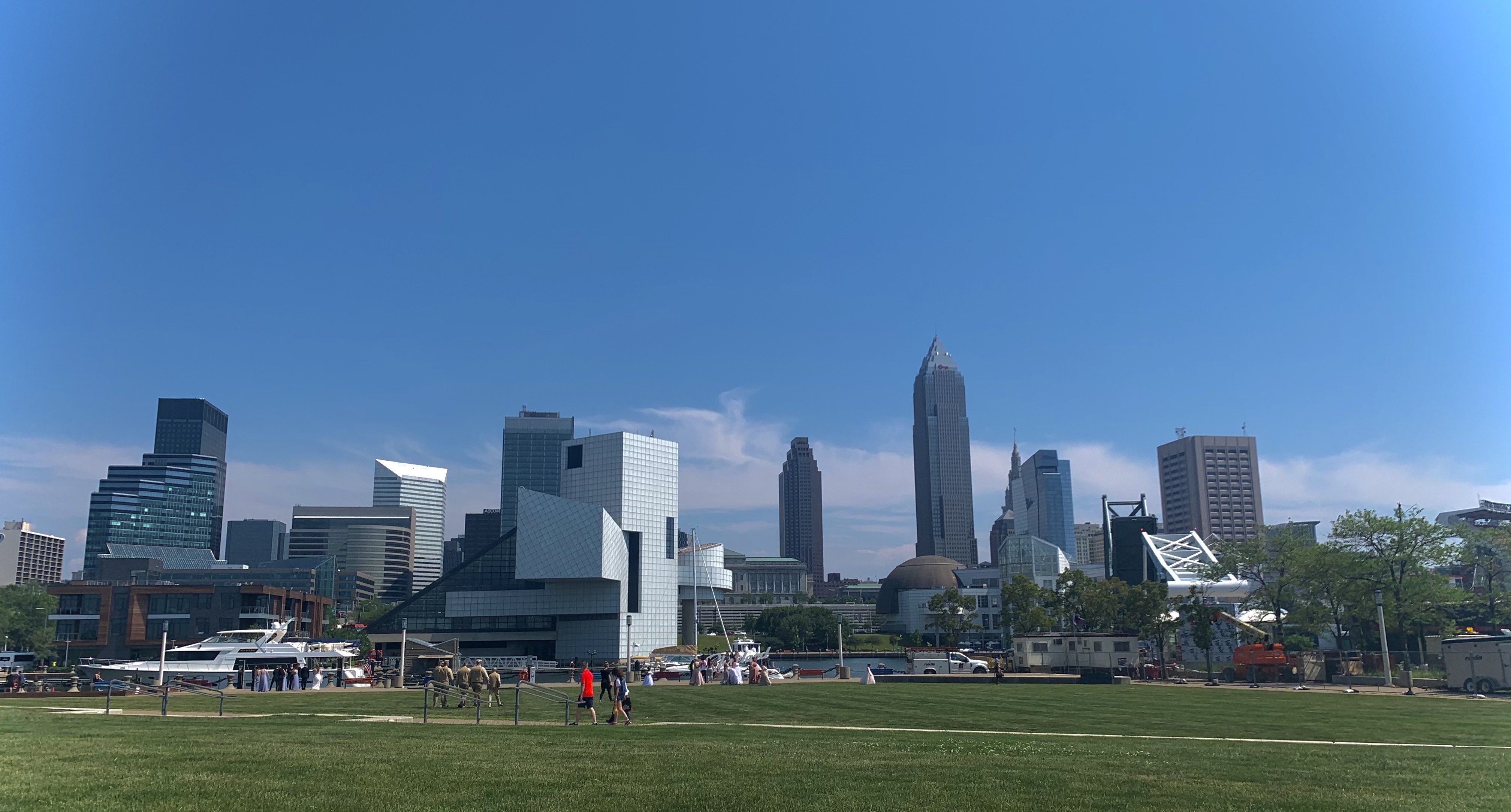A photo of the Cleveland, Ohio city skyline.